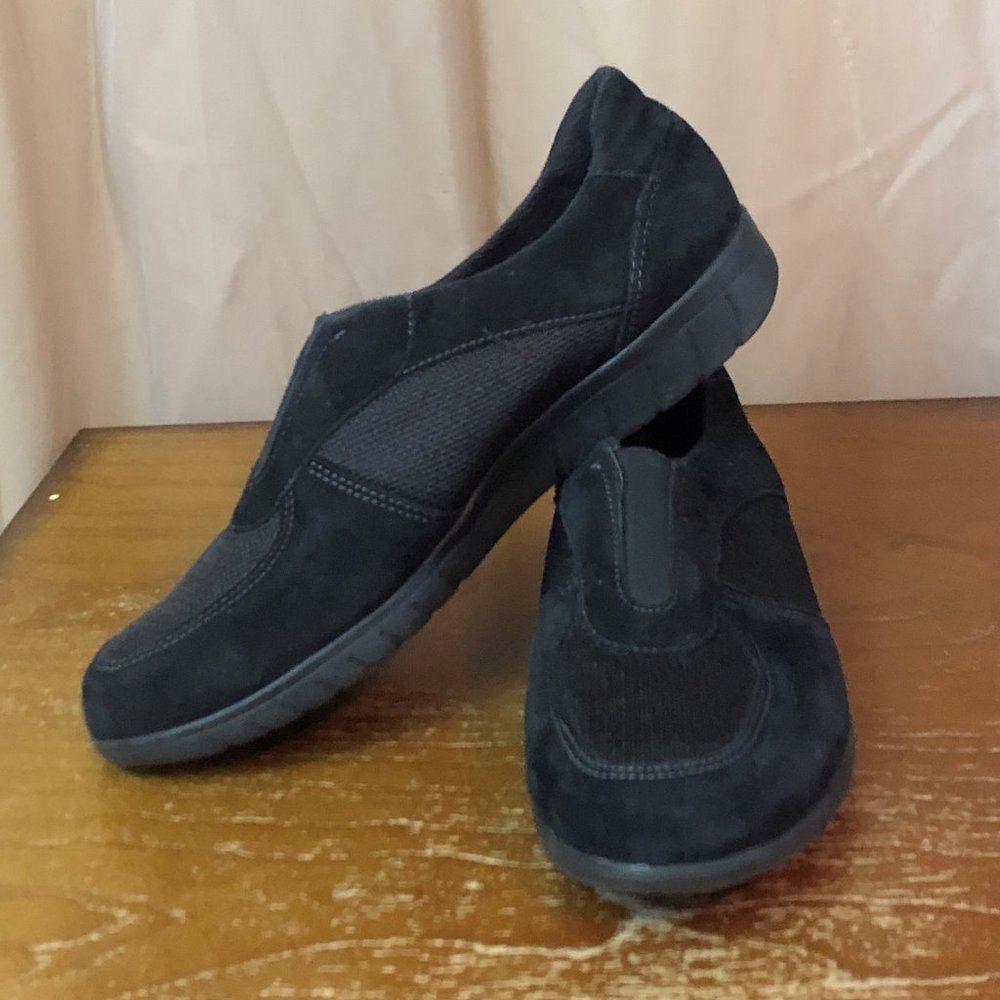 Black Munro Sport Slip On Sneakers